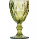 Jogo 6 Taças 350ml De Vidro Diamond Verde 